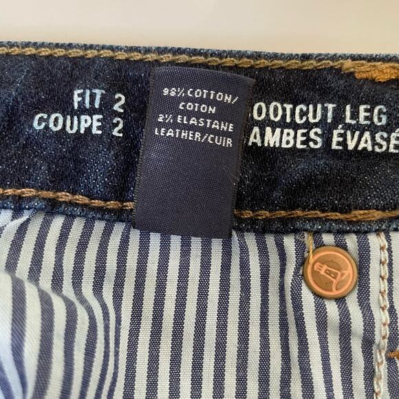 Land's End Size 12 Bootcut Leg Jeans Fit 2 Cotton Stretch Blend - Picture 6 of 9